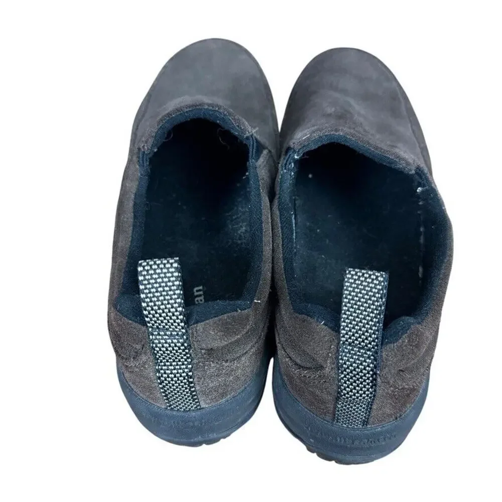 LL Bean Mens Dark Brown Casual Loafers Slip On Shoes Round Toe Suede 7 Wide